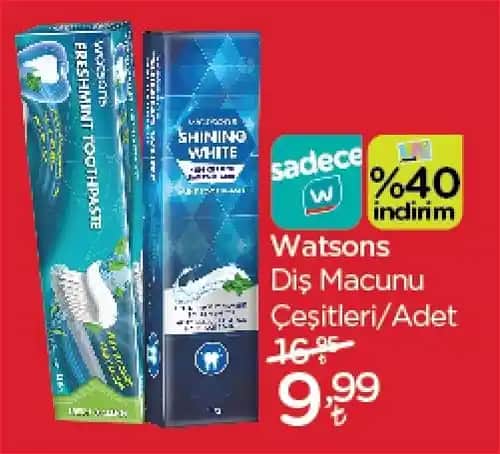 Watson's Diş Macunu: Güvenilir ve Geniş Ürün Yelpazesiyle Ağız Sağlığı Çözümleri