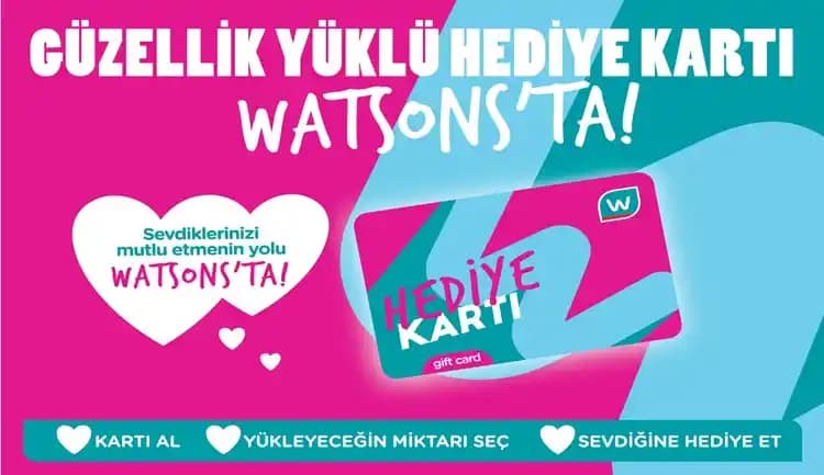 Watsons Hediye Kartı ile Kozmetik ve Kişisel Bakımda Güvenilir Hediye Seçenekleri
