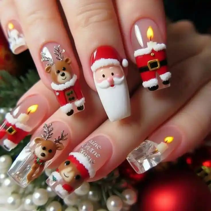 Yılbaşı Temalı Tırnak Tasarımlarıyla Parlak ve Şık Bir Giriş Yapın