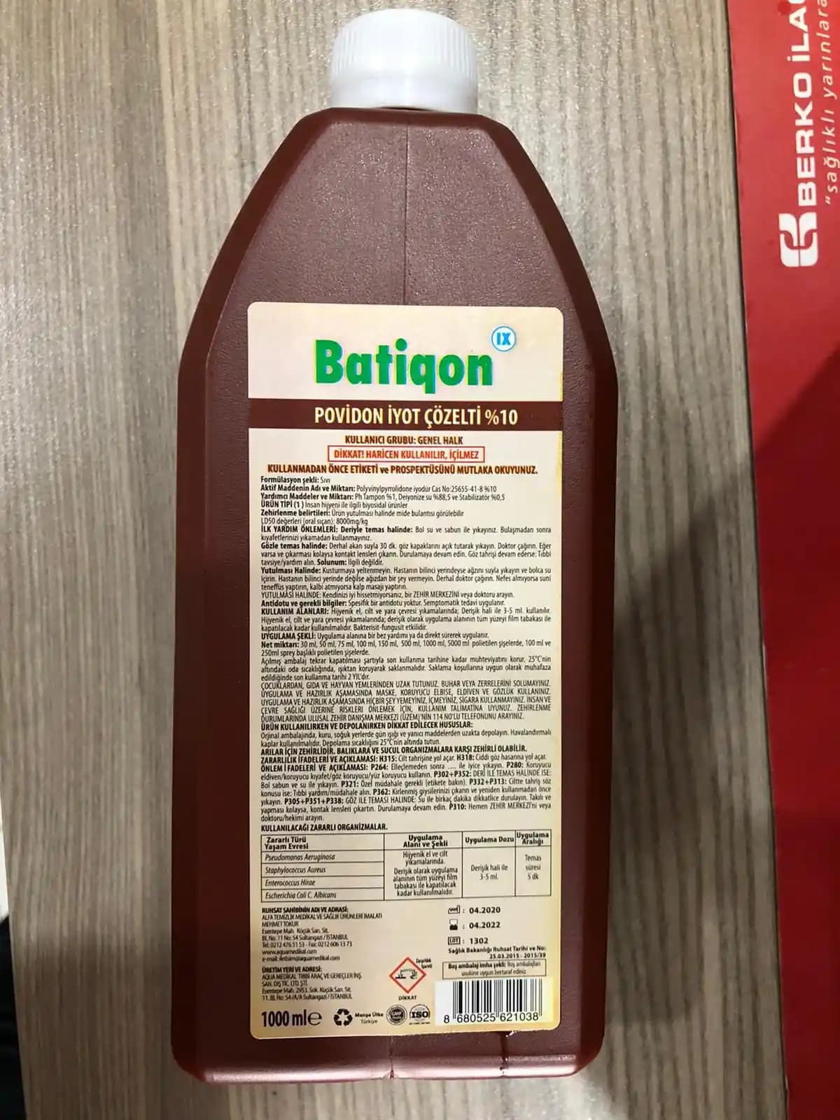 Batikon Nedir? Antiseptik İçeriği ve Yara Bakımında Kullanım Alanları