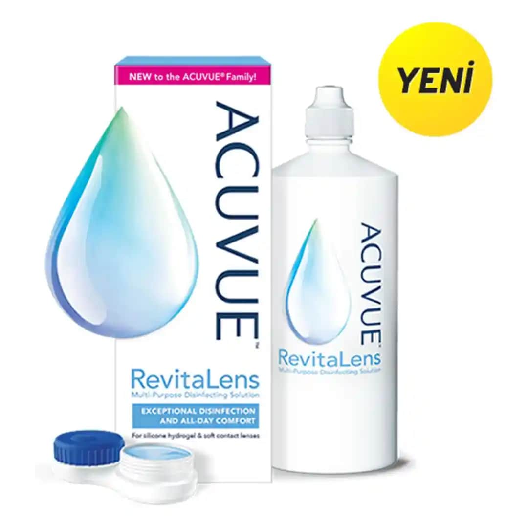 Acuvue Revitalens 360 ml Kontakt Lens Bakım Solüsyonu Göz Sağlığı ve Temizliği İçin Güvenilir