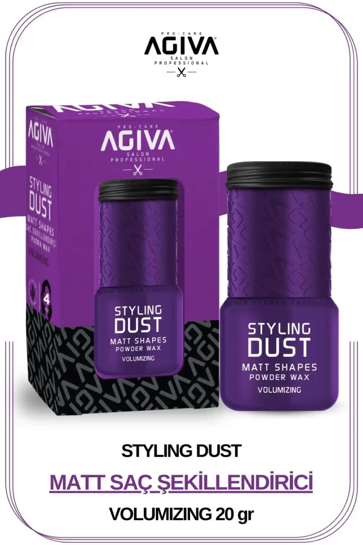 Agiva Pudra Wax: Güçlü Tutuş ve Hacim Sağlayan Çok Yönlü Saç Şekillendirme Ürünü