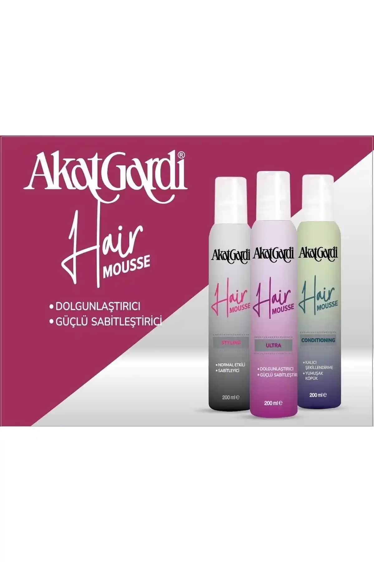 Akat Gardi Saç Köpüğü ile Hacim ve Sabitleme Sağlayan Profesyonel Saç Bakım Ürünü