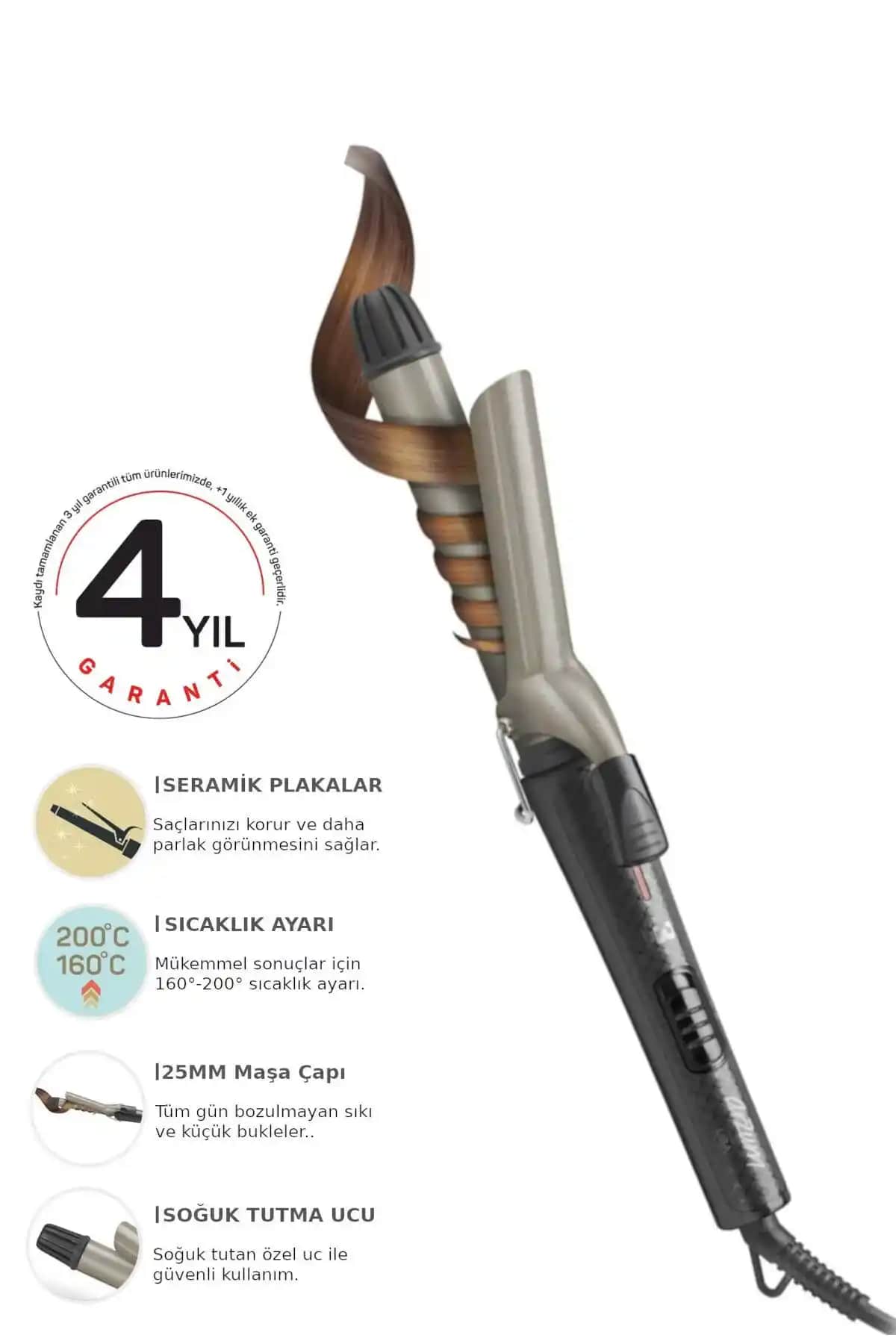 Arzum AR5027 Lisa Saç Maşası: Güvenilir Performans ve Şık Bukleler İçin