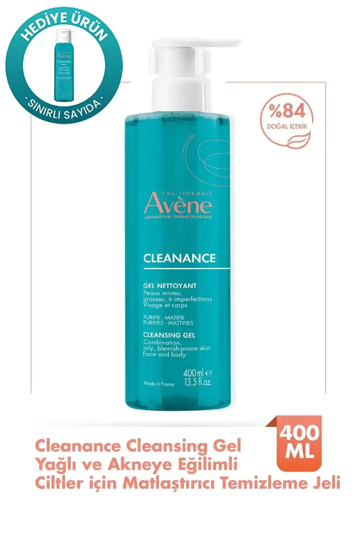 Avene Cleanance Yüz Temizleme Jeli: Yağlı ve Akneye Eğilimli Ciltler İçin Güvenilir Temizlik Çözümü