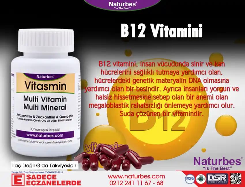 B12 Vitamini Hapları Güzellik ve Sağlıkta Güçlü Bir Destek Sunar