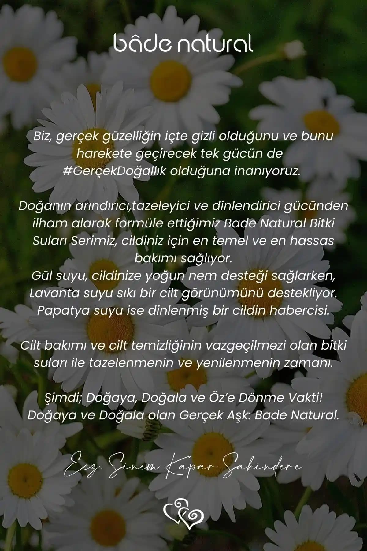 Bade Natural Papatya Suyu: Doğal ve Saf İçeriğiyle Cilt ve Saç Bakımında Kullanımı