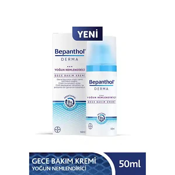 Bepanthol Derma Yoğun Nemlendirici Gece Kremi Kuru ve Hassas Ciltler İçin Uygun Çözüm