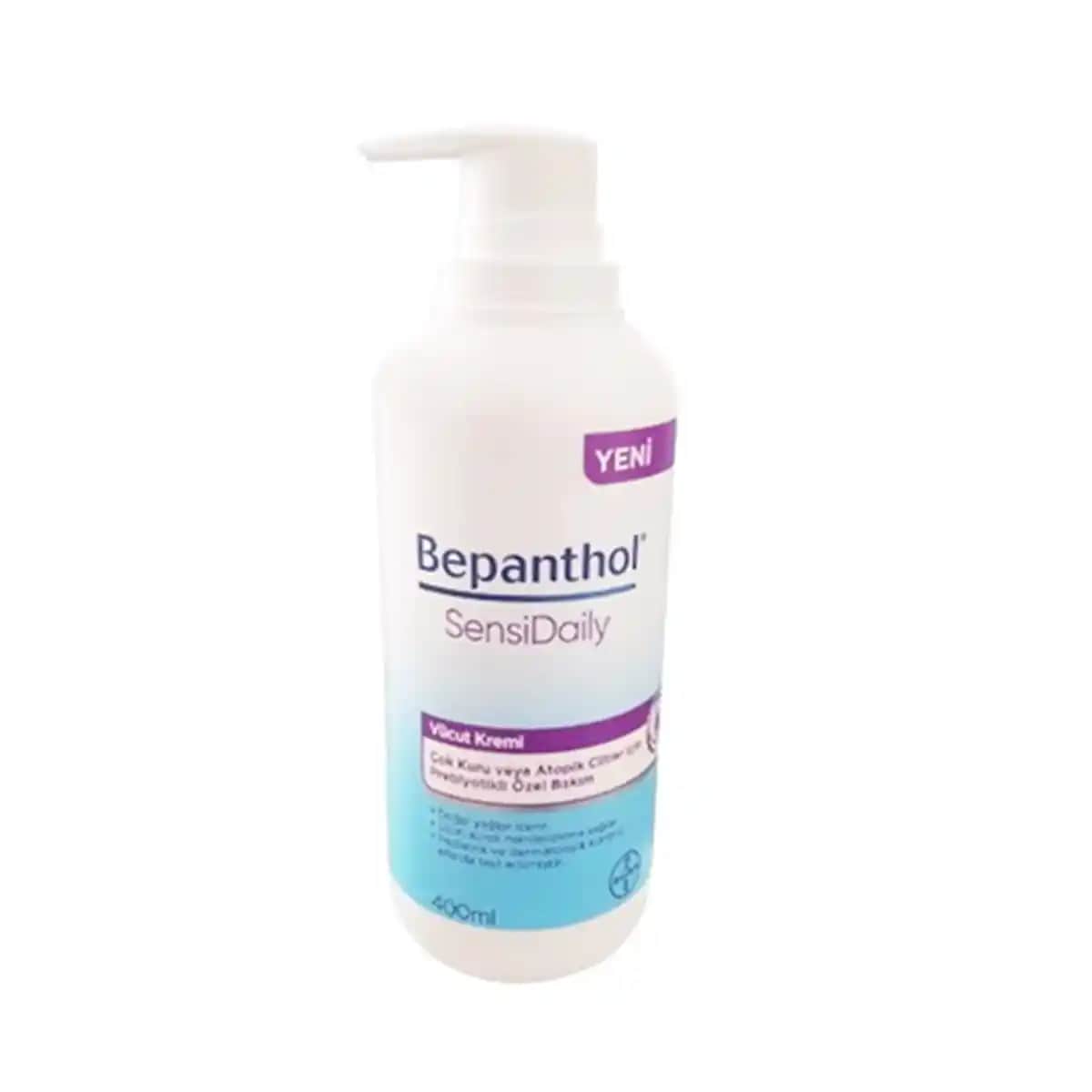 Bepanthol SensiDaily Vücut Kremi 400 ml Hassas ve Kuru Ciltler İçin Güvenilir Nemlendirici