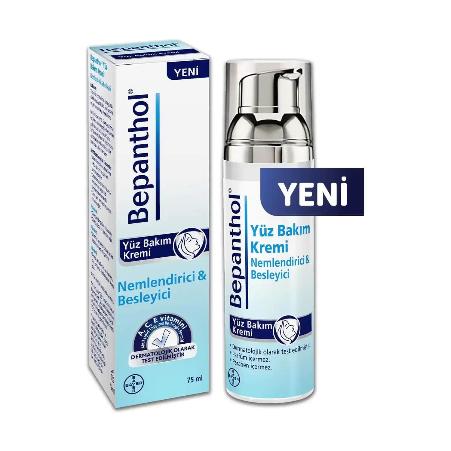 Bepanthol yüz kremi: Hassas ve kuru ciltler için nemlendirici ve onarıcı bakım ürünü