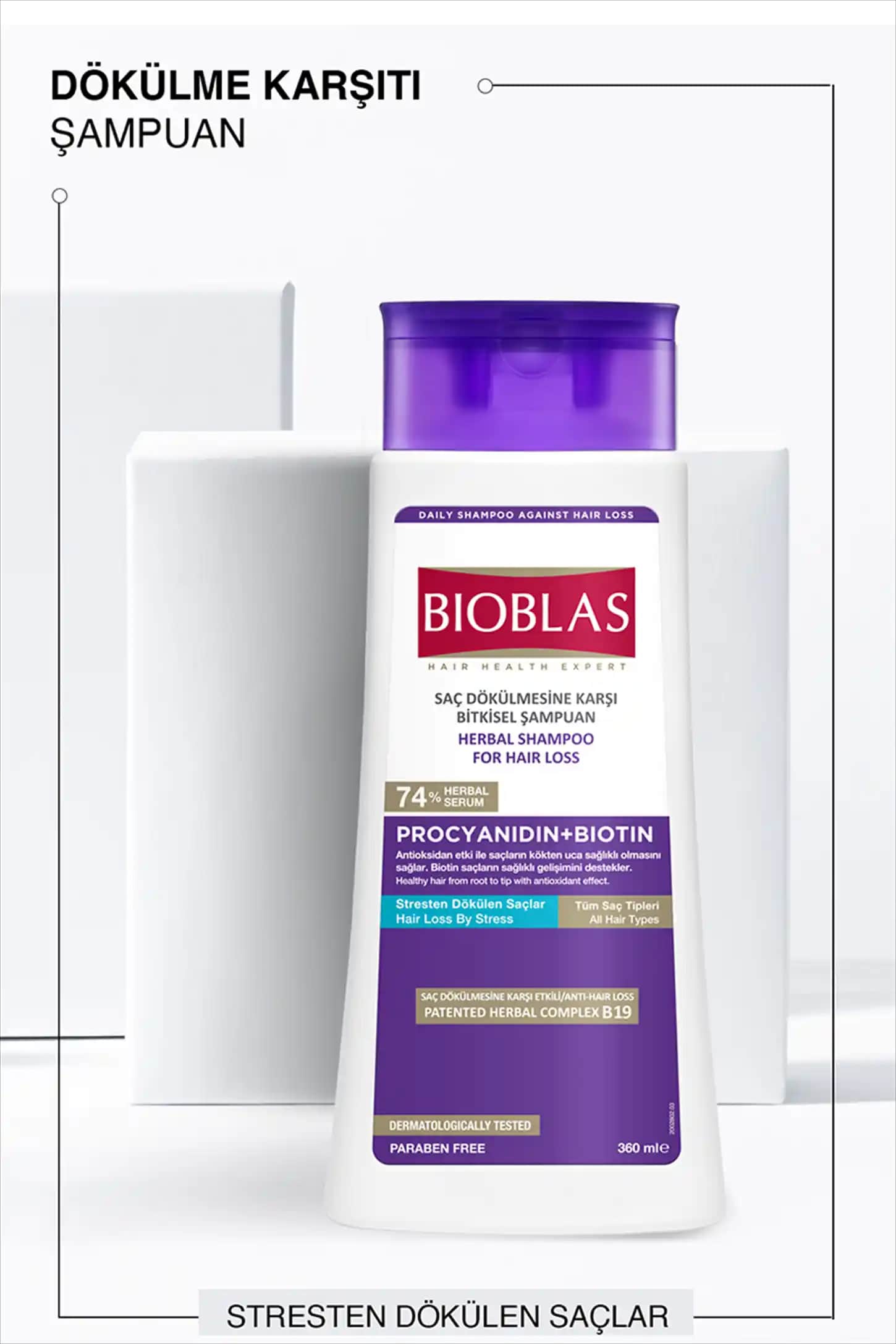 Bioblas Anti-Stress Şampuanı: Strese Bağlı Saç Dökülmesine Karşı Doğal Çözüm ve Saç Güçlendirme