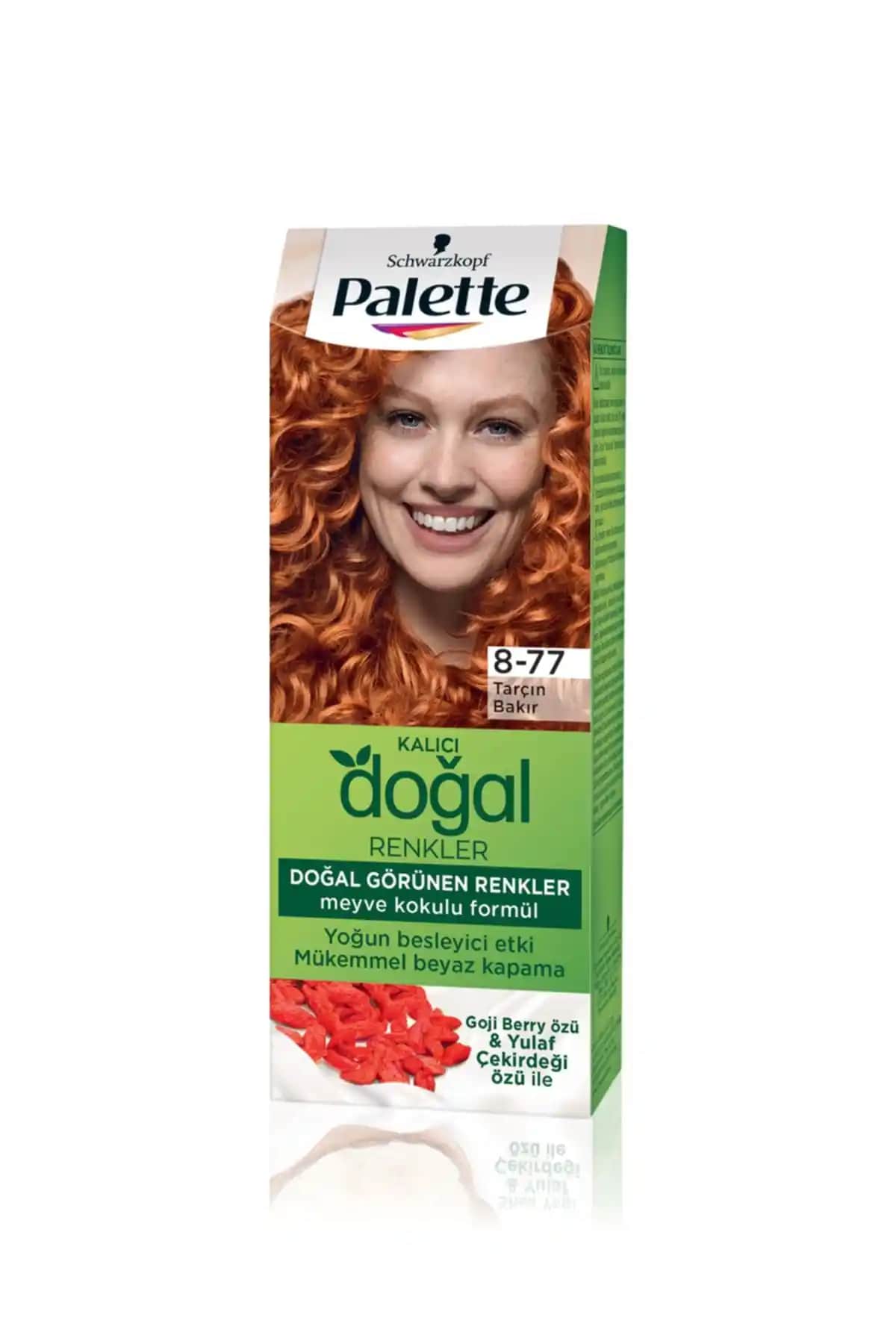 Palette 8-77 Tarçın Bakır Saç Boyası ile Doğal ve Parlak Kızıl Tonlar Yaratın