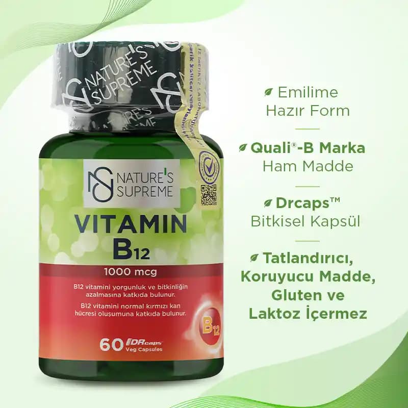 B12 Kapsülü: Sağlıklı Yaşam ve Güzellik İçin Temel Vitamin Takviyesi Rehberi