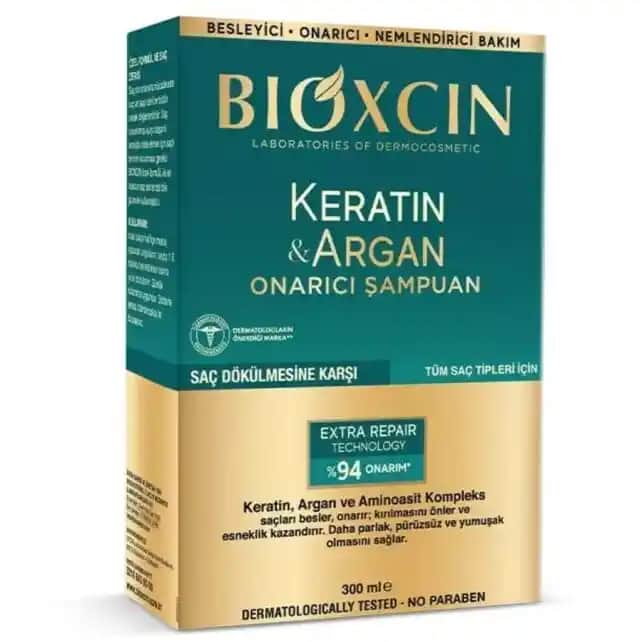 Bioxcin Keratin Argan Onarıcı Şampuan ile Saçlarınızı Güçlendirin ve Onarın