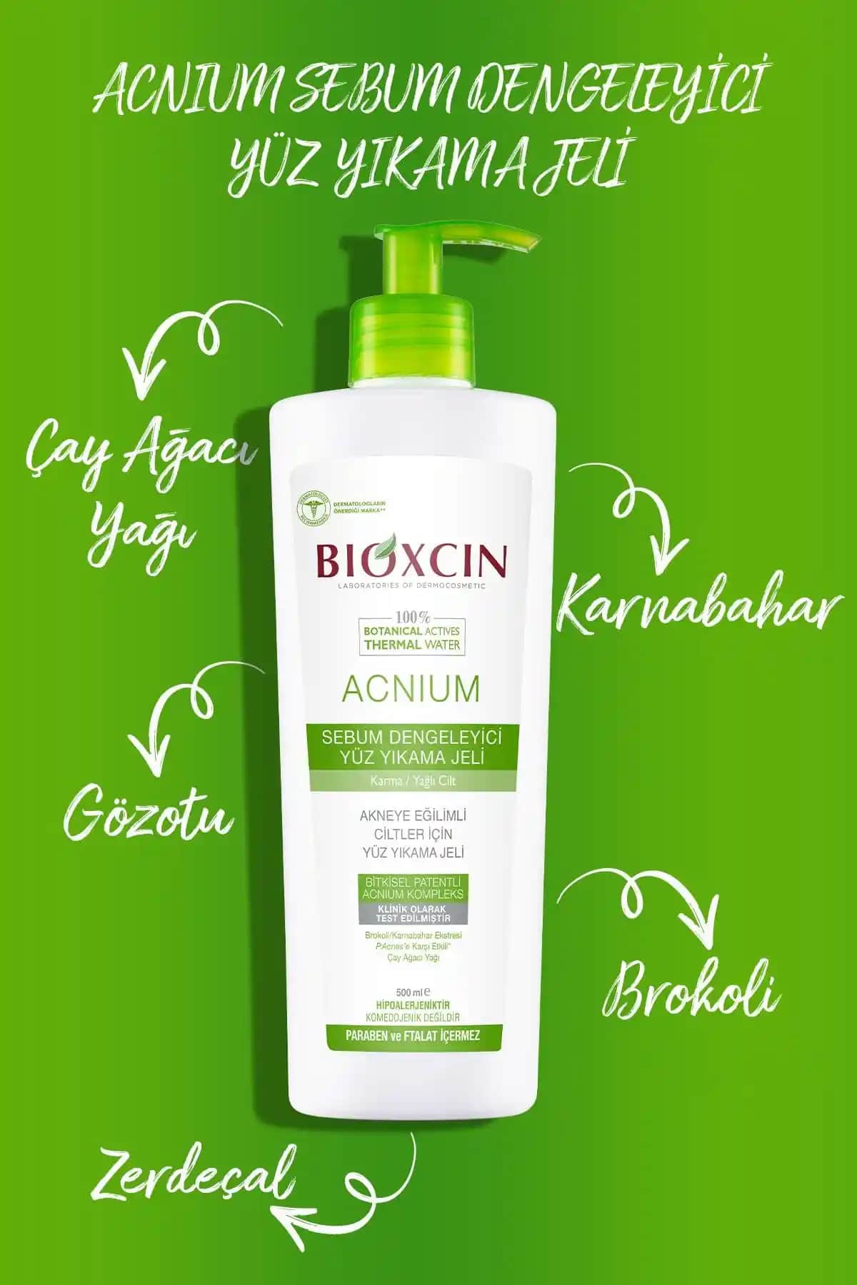Bioxcin Sebum Dengeleyici Yüz Yıkama Jeli ile sağlıklı ve dengeli cilt bakımı