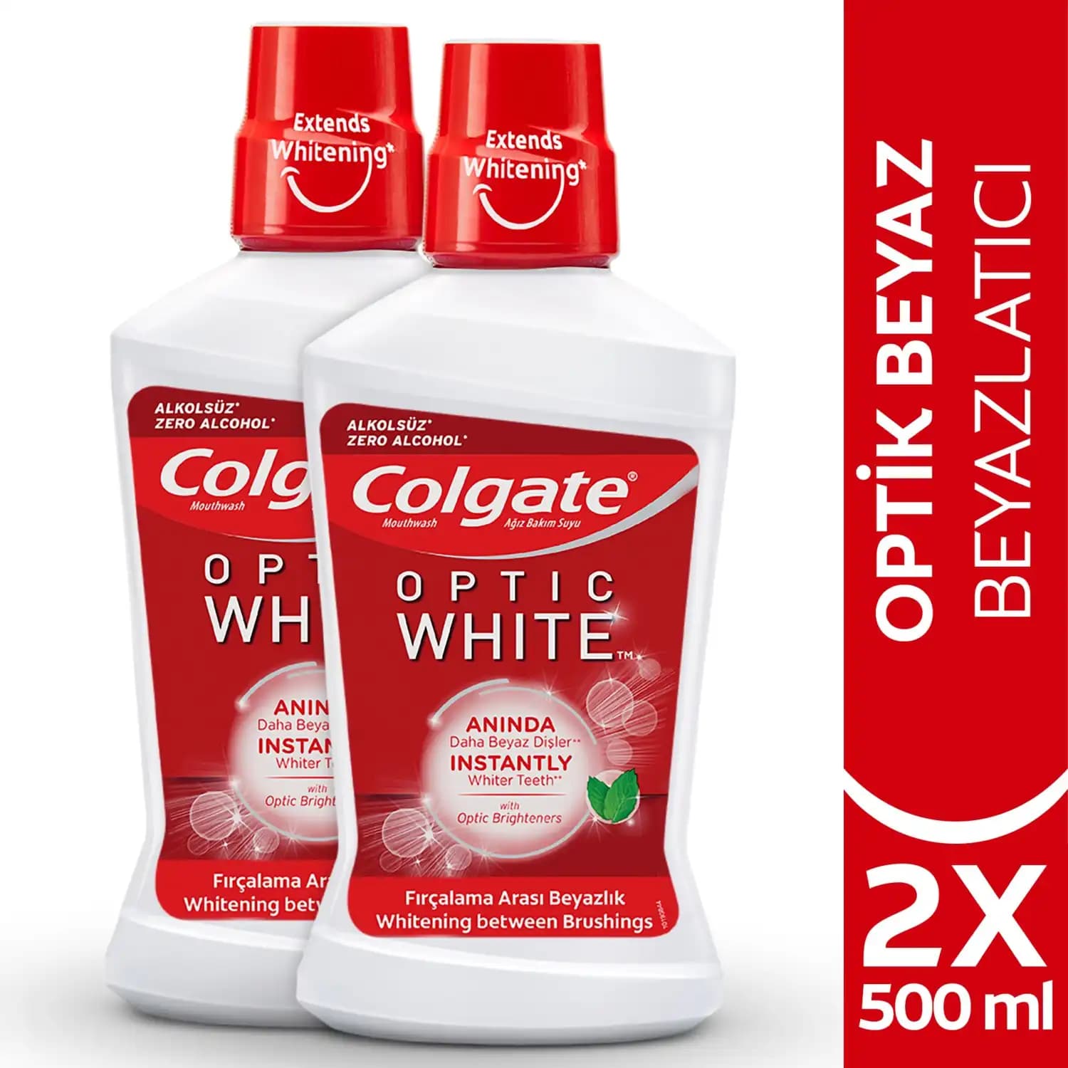 Colgate Optic White Ağız Bakım Suyu ile Güçlü ve Parlak Gülümsemeler Elde Edin