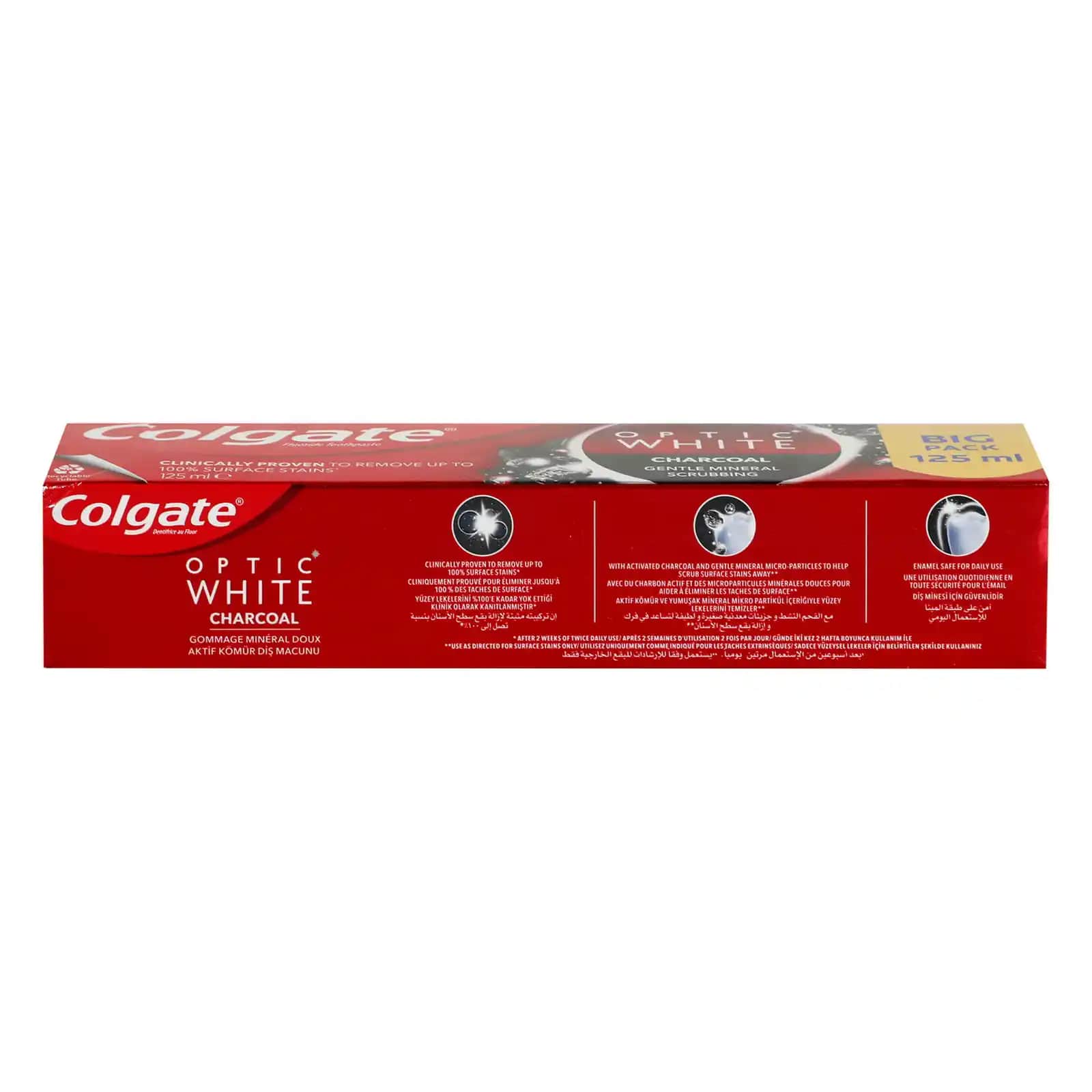 Colgate Optic White Charcoal 125 ml ile doğal ve etkili diş beyazlatma çözümleri