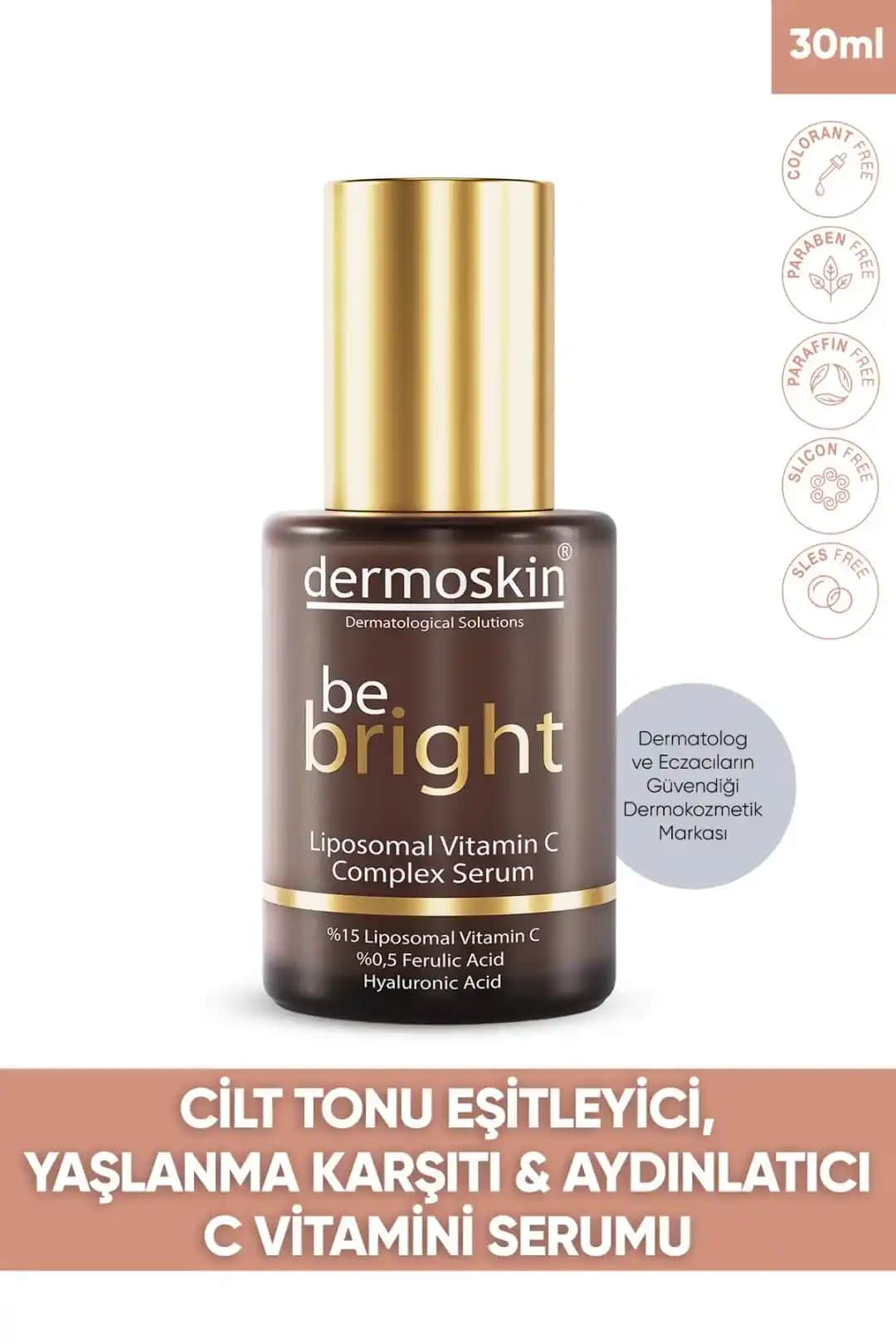 Dermoskin Be Bright Liposomal Vitamin C Serumu: Cilt Sağlığını Güçlendiren Yenilikçi Formül
