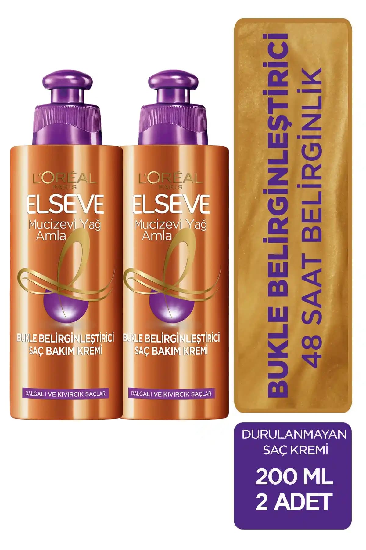 Elseve Bukle Belirginleştirici Saç Bakım Kremi ile doğal ve hacimli bukleler elde edin