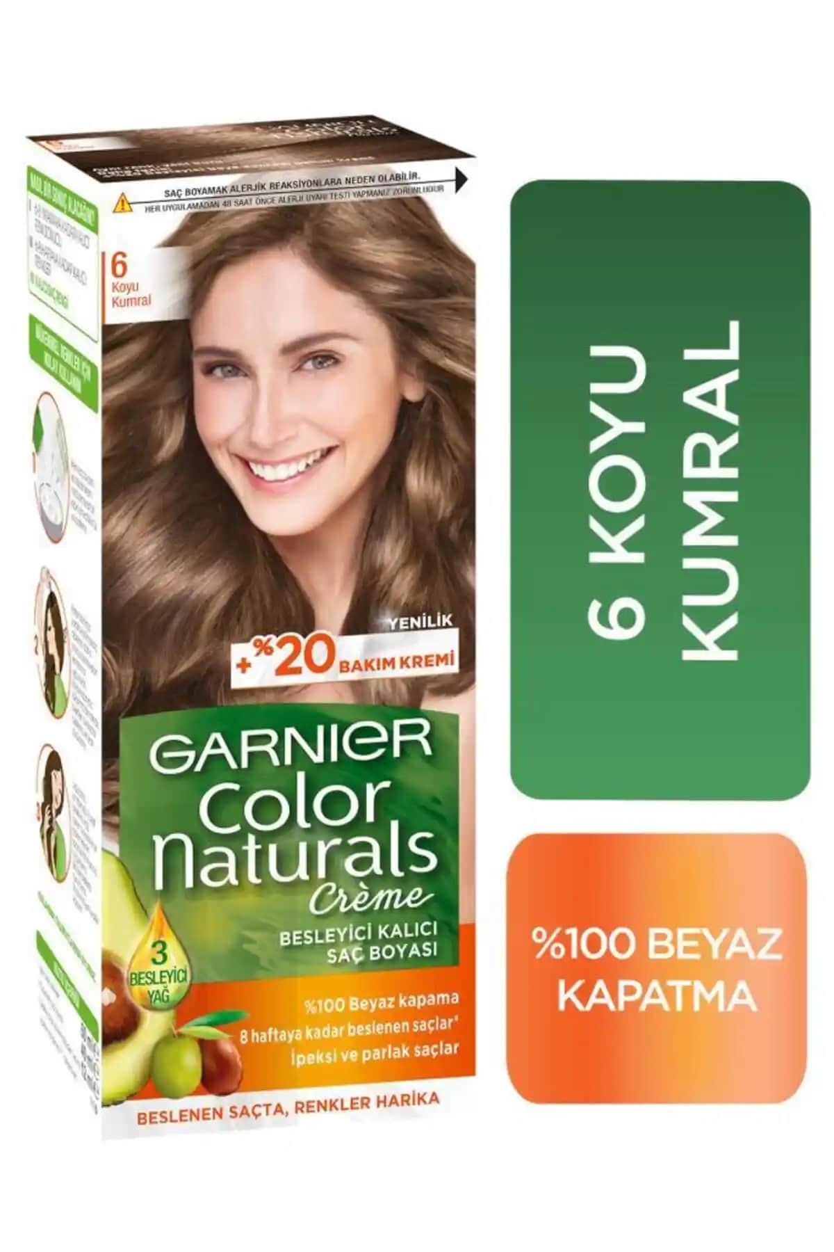 Garnier 6 Numara Saç Boyası: Doğal ve Kalıcı Renk Seçeneği ile Saçlarınızı Yenileyin