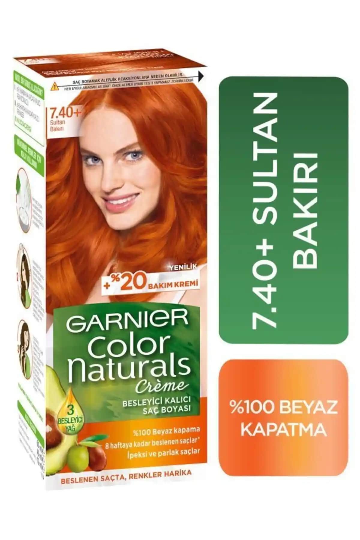 Garnier 7.40 Sultan Bakırı Saç Boyasıyla Sıcak ve Parlak Bakır Tonlarına Ulaşın