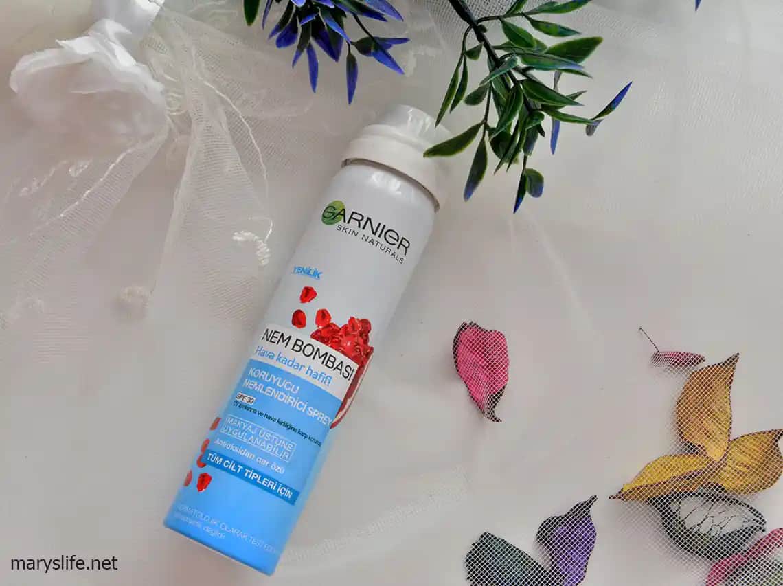Garnier Nem Bombası Sprey ile Cildinizi Anında Ferahlatın ve Nemlendirin