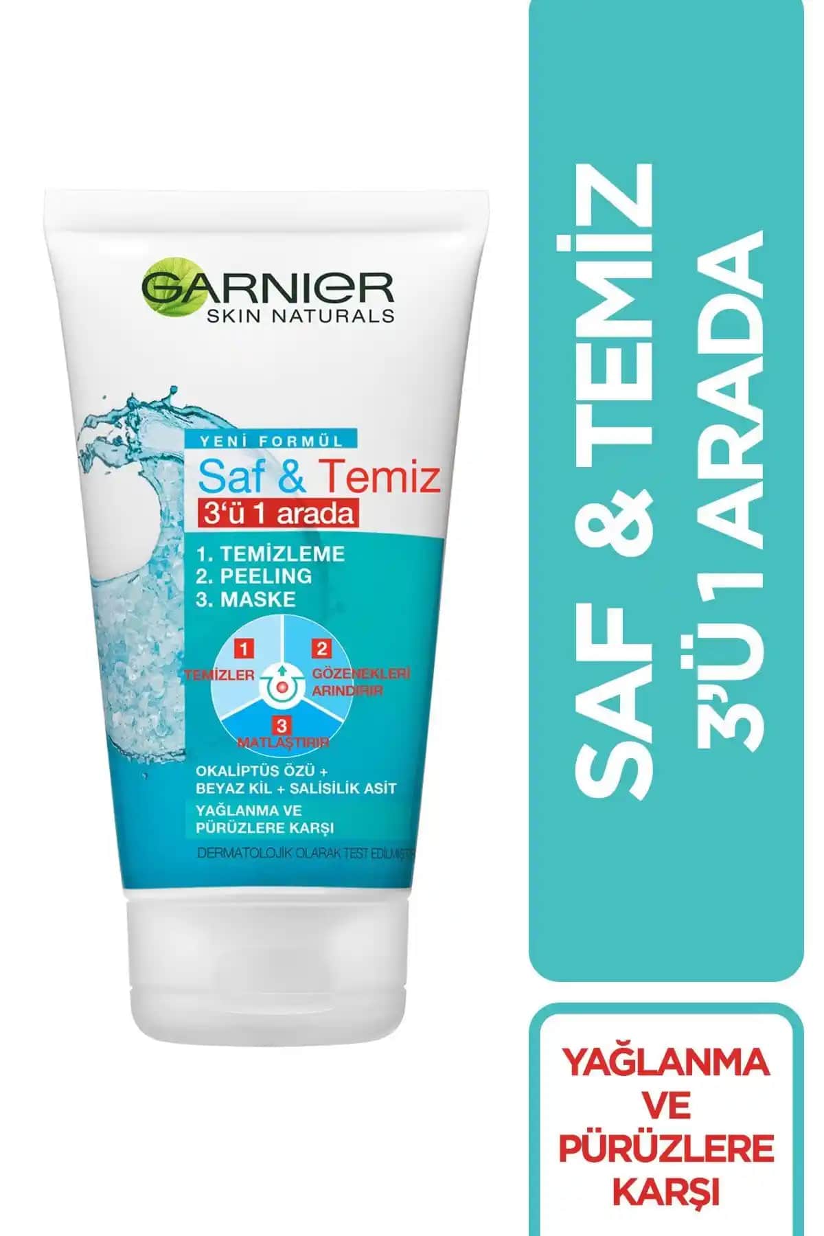 Garnier Saf & Temiz 3'ü 1 Arada Ürünleriyle Pratik ve Çok Yönlü Cilt Bakımı Çözümleri