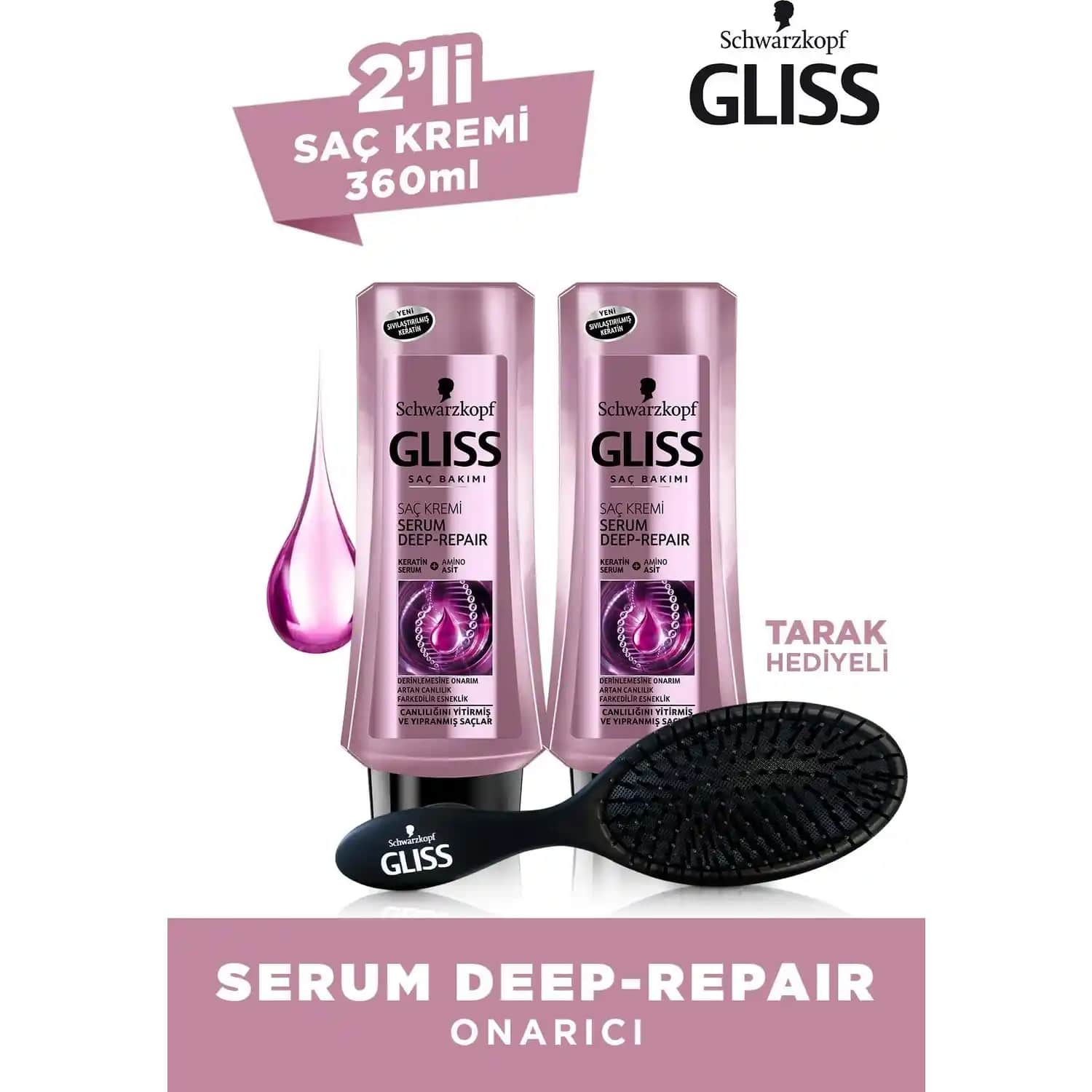 Gliss Serum Deep Repair ile Hasar Görmüş Saçlar İçin Güçlendirici ve Onarıcı Çözüm