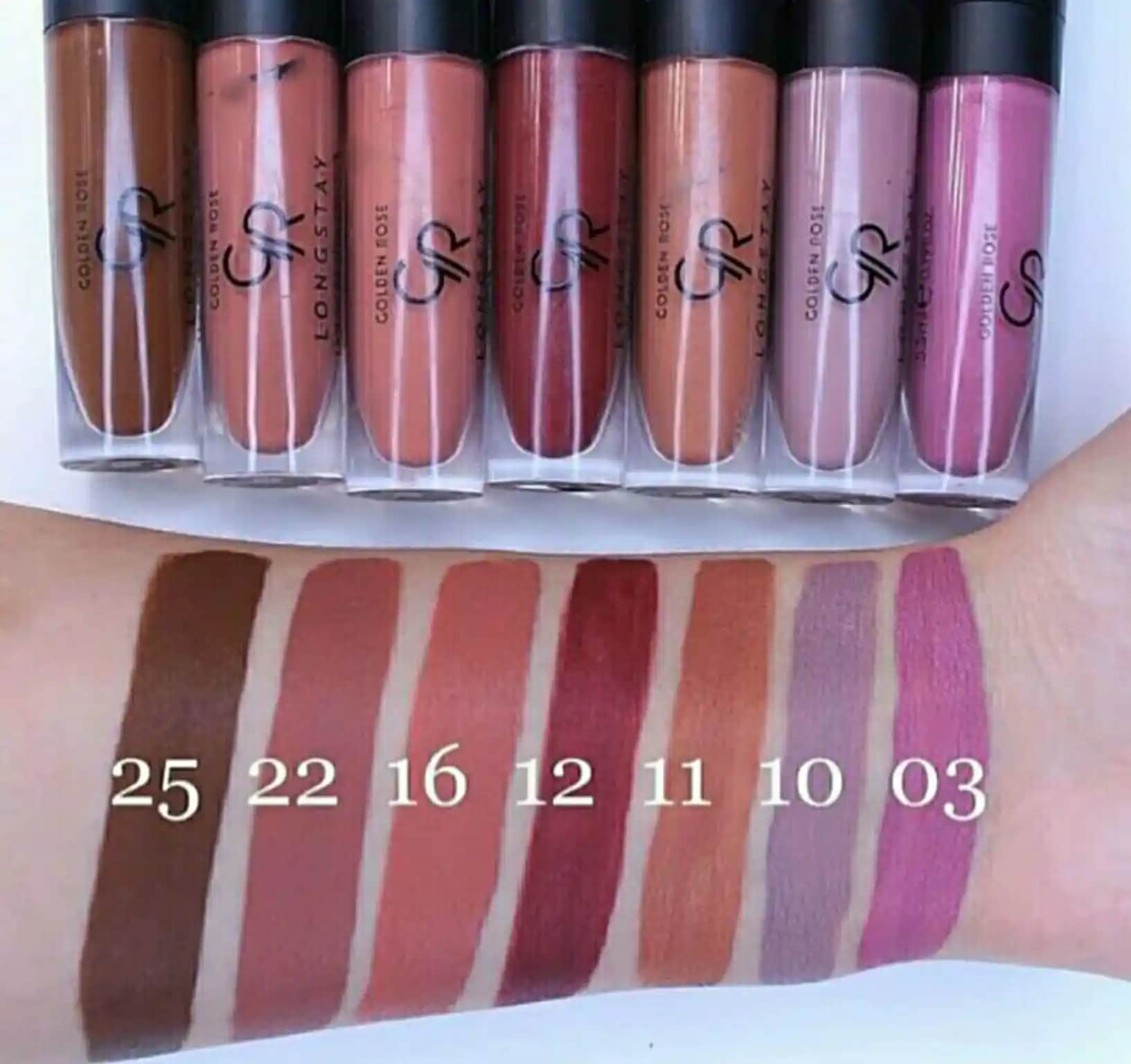 Golden Rose Liquid Matte Ruj: Uzun Süre Kalıcı ve Renkli Mat Ruj Seçenekleri