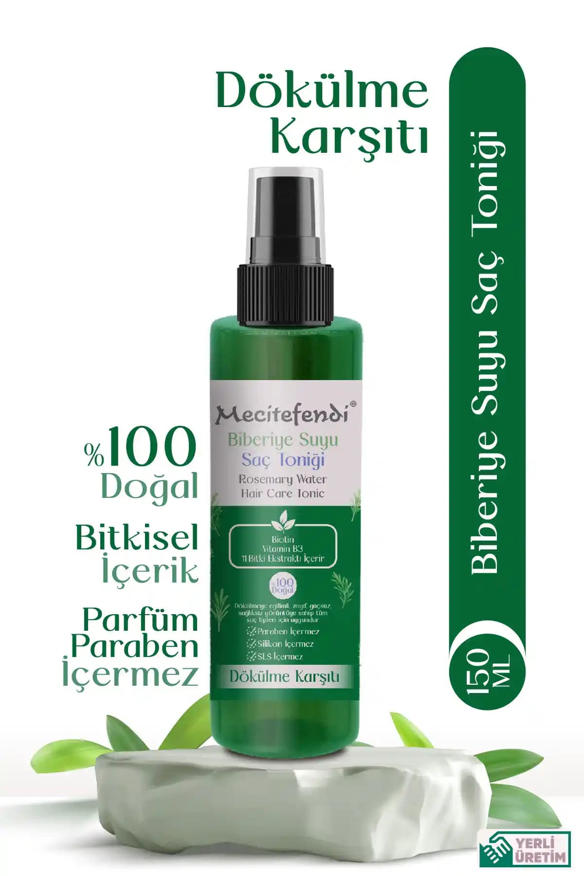 11 Bitki Özütlü Biberiye Suyu Saç Toniği: Doğal Saç Dökülmesini Destekleyen Formül