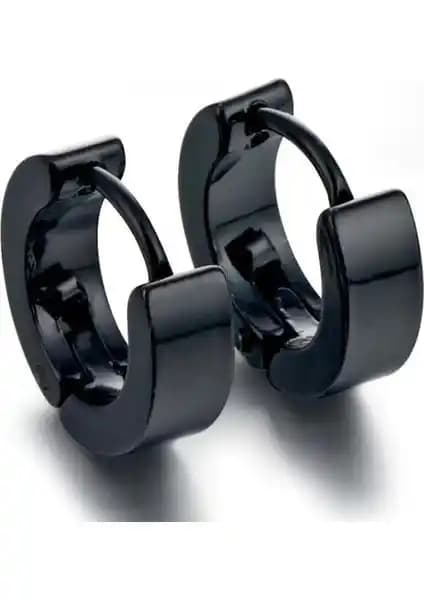 316L çelik minimalist ince 3 mm halka unisex küpe çifti – iki renk seçeneğiyle sade şıklık