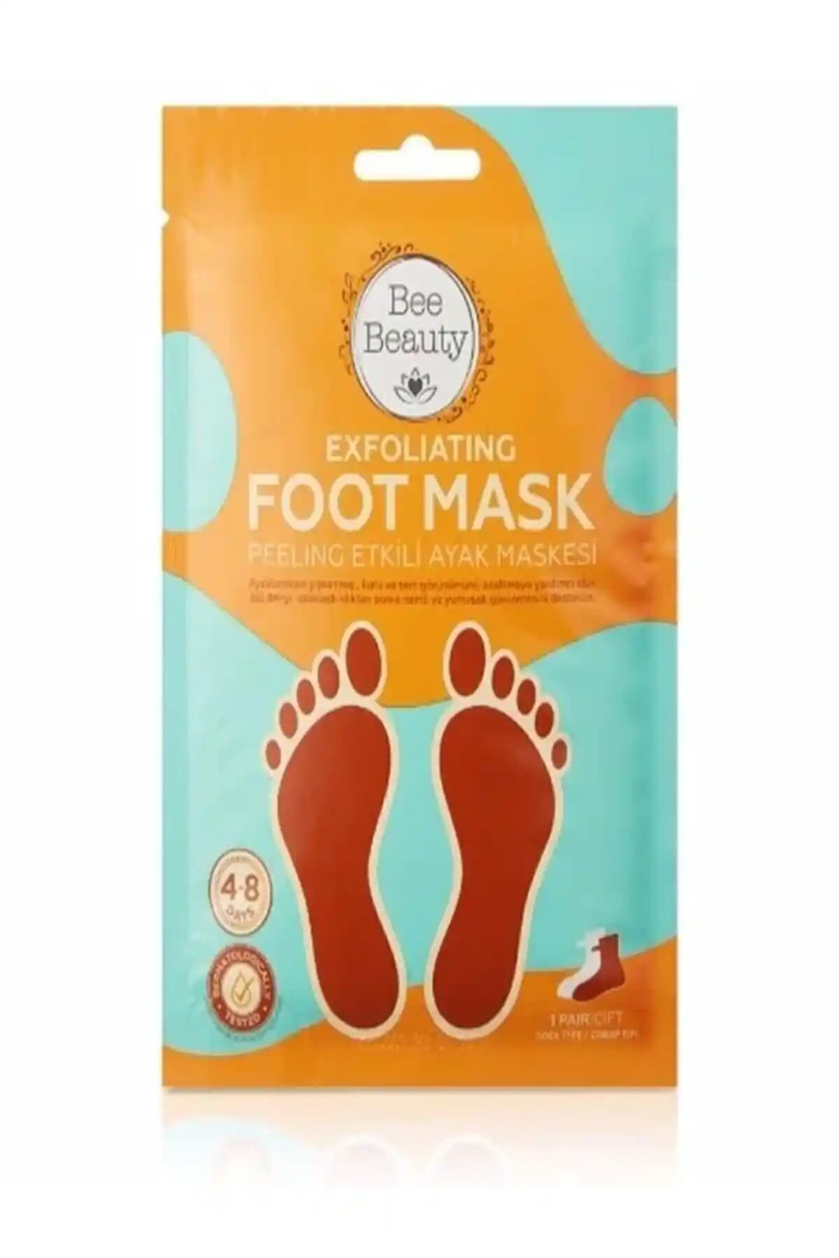 Bee Beauty Peeling Etkili Ayak Maskesi: Kalınlaşmış Topuklarda Soyulma ve Nemlendirme