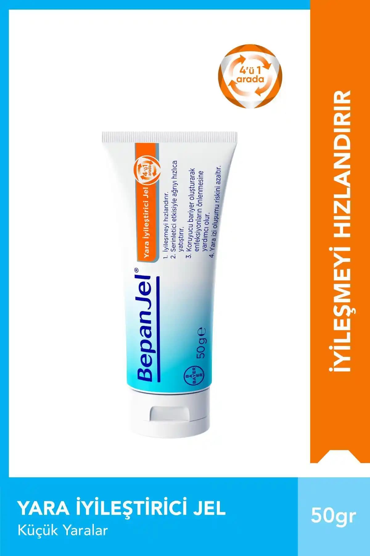 Bepanthol Bepanjel Yara Iyileştirici Jel 50 ml: Nemli, Bariyer Oluşturan Hidrojel