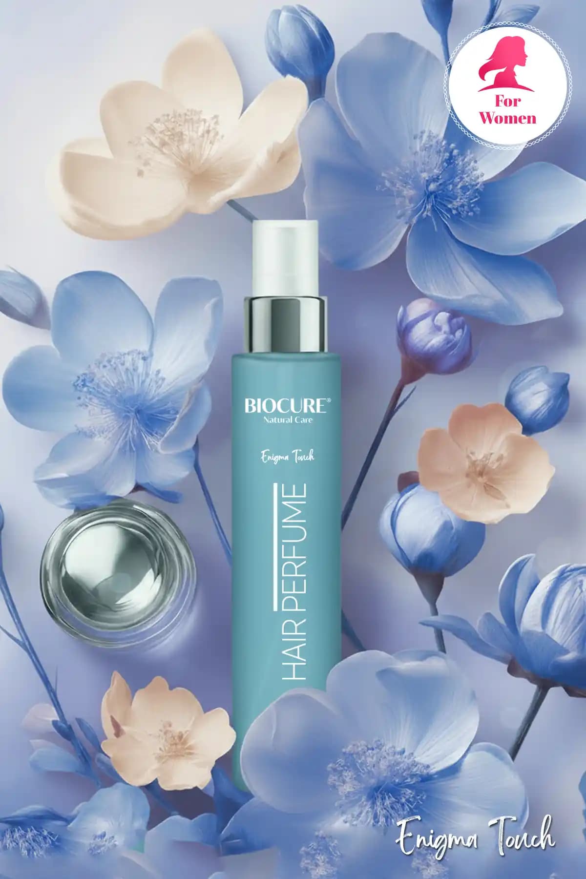 Biocure Kadın Saç Parfümü: Gotu Kola ve 10 Bitki Özlü UV Koruyucu ile Bakımlı Saçlar