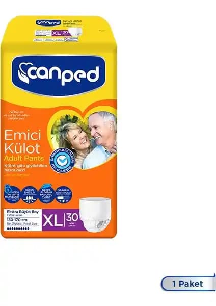 Canped Emici Külot Ekstra Büyük XL 30'lu: Konfor ve Güvenlik İçin Pratik Çözüm