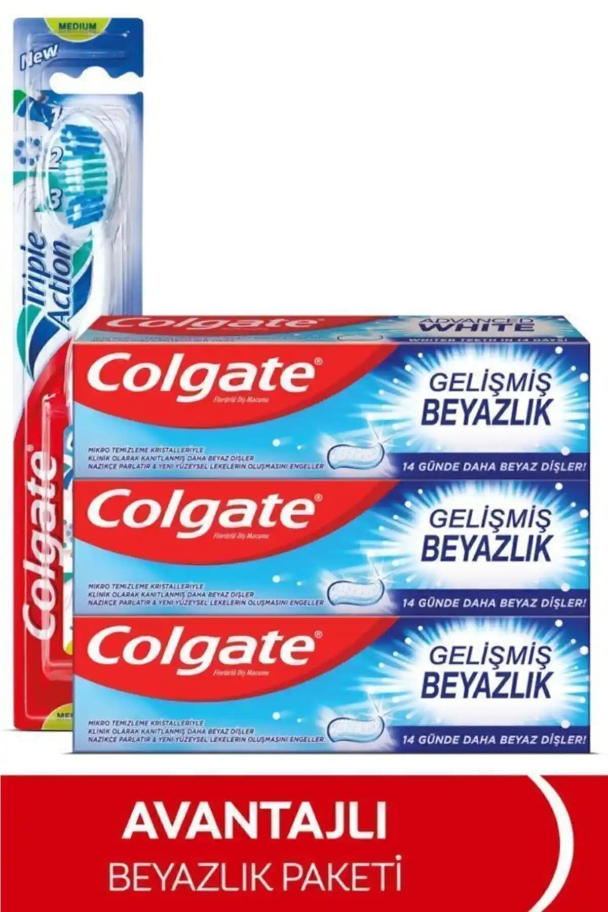 Colgate Beyazlatıcı Seti: Diş Macunu, İki Yönlü Fırça ve Dil Temizleyici Analizi
