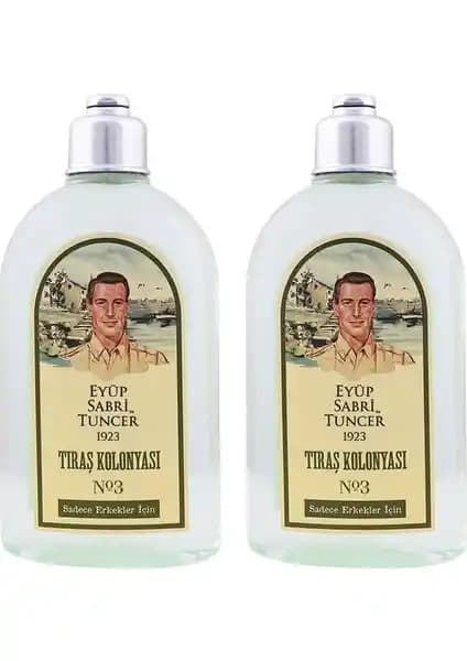 Eyüp Sabri Tuncer No:3 Tıraş Kolonyası 250 ml x 2 Adet – Kalıcı Ferahlık ve Yatıştırıcı Bakım