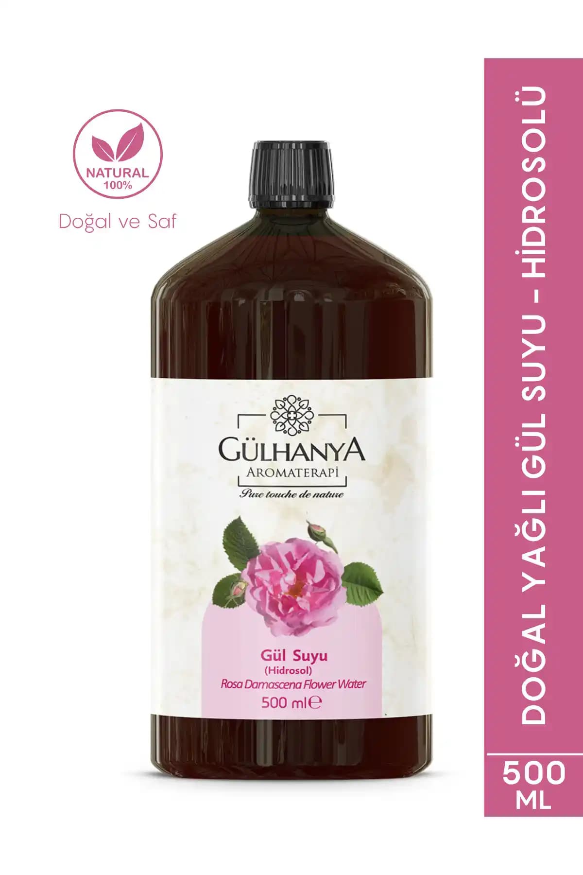 Gülhanya Doğal Yağlı Gül Suyu 500 ml – Saf Rosa Damascena Distilasyonu ve Cilt Nemlendirme Özellikleri
