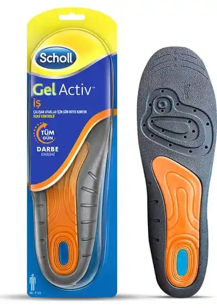 İş İçin Scholl Gel Aktiv Tabanlık Erkek: Uzun Süre Ayakta Konfor ve Ayak Desteği
