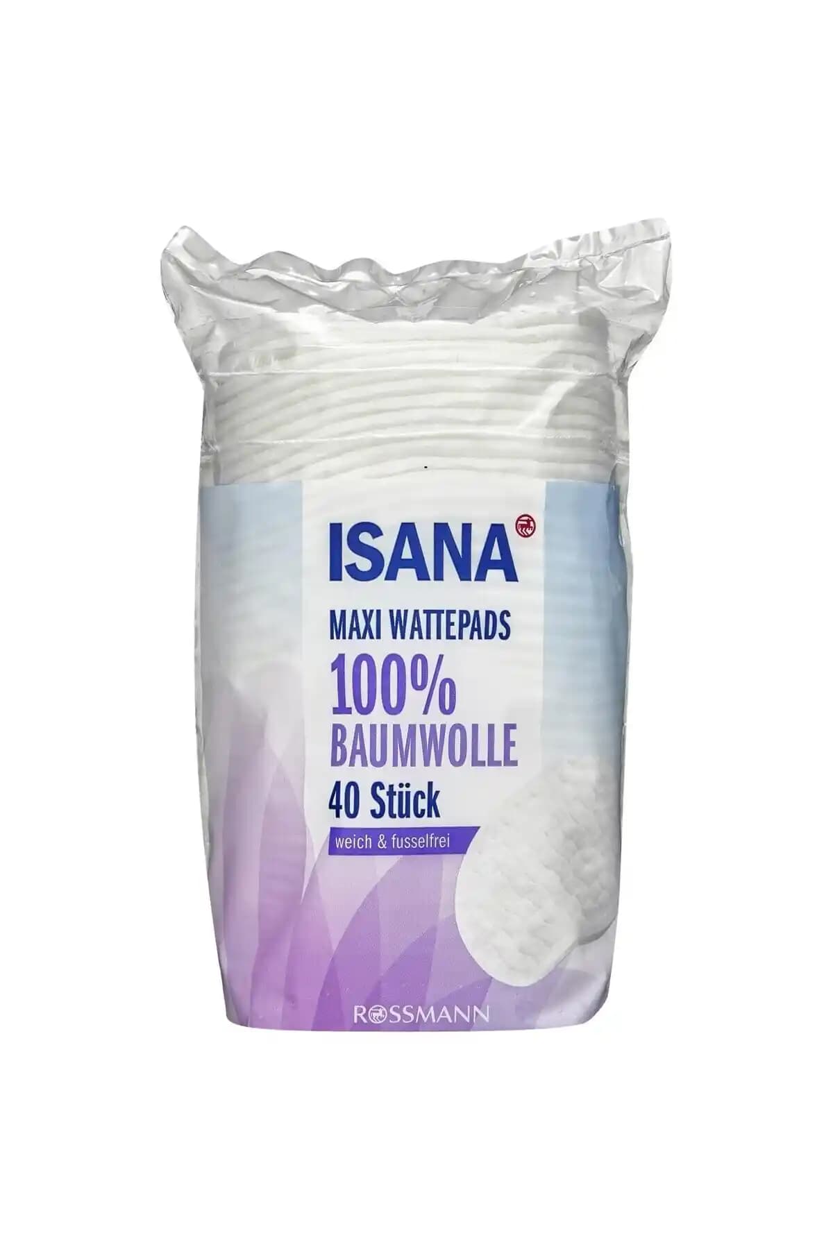 ISANA Maxi Pamuklu Disk 40 Adet – Makyaj Temizliğini Nazik ve Hızlı Yapan Pamuklu Diskler