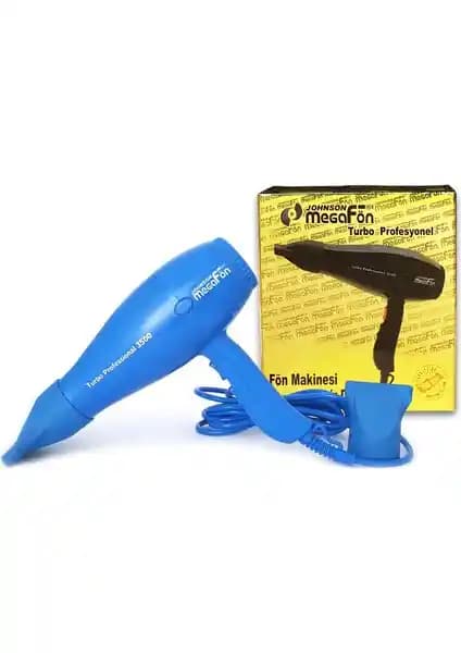 Johnson Megafön Turbo Profesyonel 3500: 2400 W Kuaför Tipi Saç Kurutma Makinesi