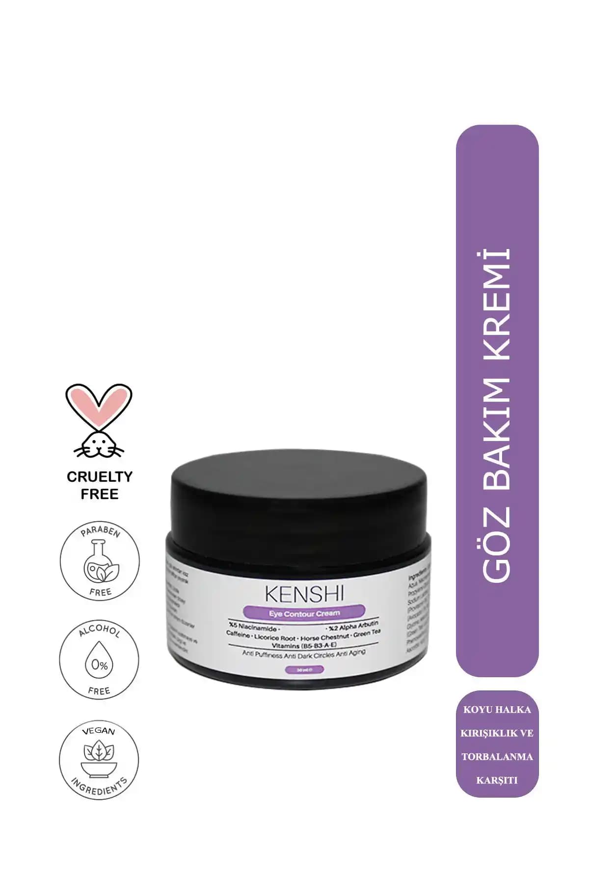 Kenshi Göz Çevresi Bakım Kremi 30ml: Kırışıklık, Morluk ve Torbalanma Karşıtı Formül