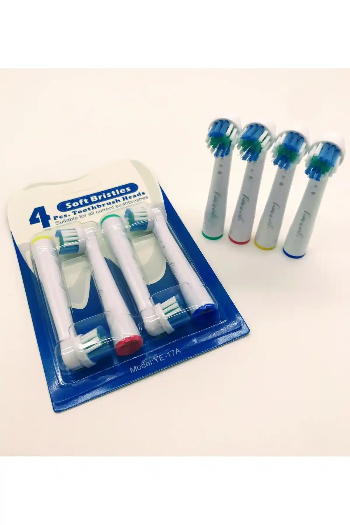 Kolay montaj, iyi uyum ve güvenilir bakım ile 4 başlıklı Hannah Şarjlı Diş Fırçası Seti