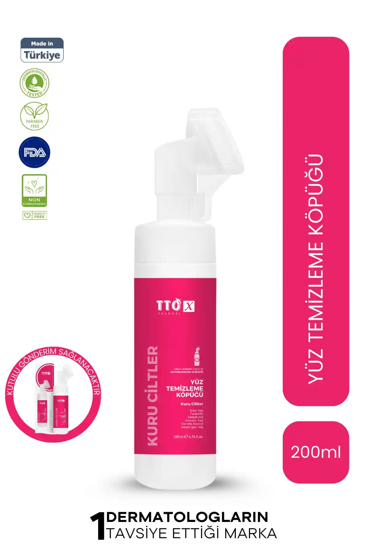 Kuru Ciltler İçin Nazik Temizlik ve Akne Karşıtı Etki: Çay Ağacı Özleri ve E Vitamini