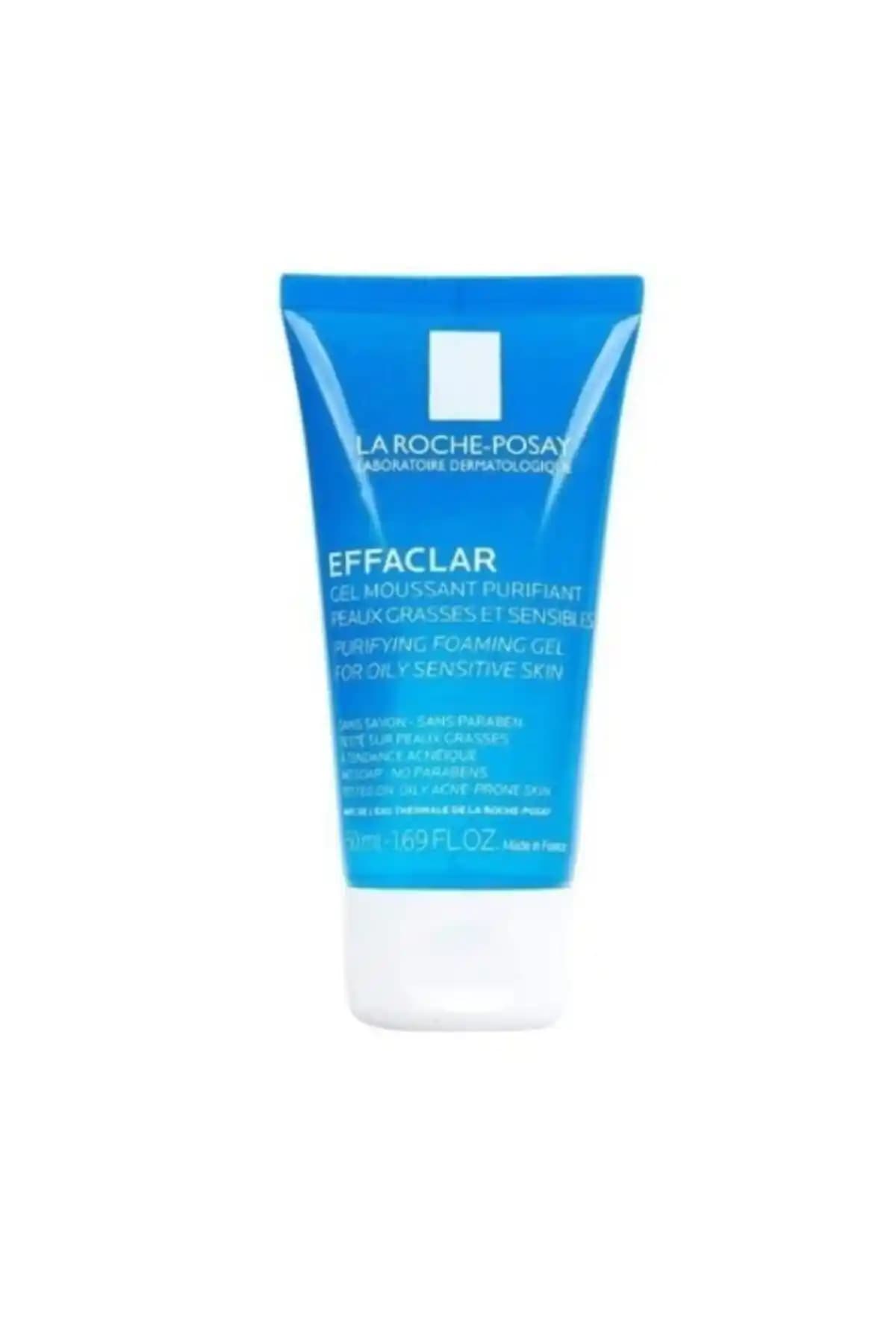 La Roche-Posay Effaclar Jel Seyahat Boyu Parfümsüz Salisilik Asitli Gözenek Sıkılaştırıcı Temizleyici 50 ml