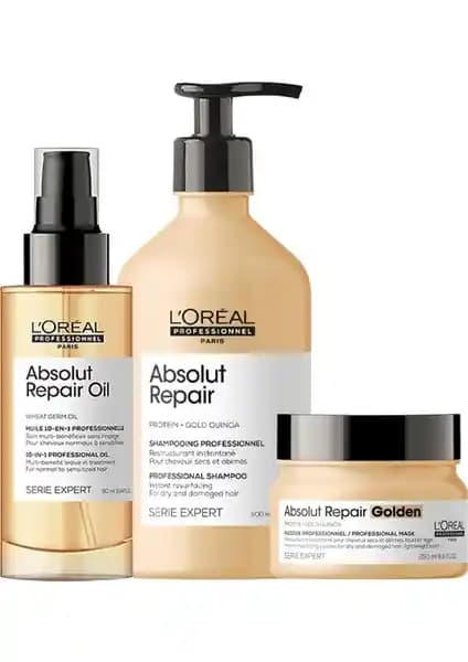 L’Oréal Professionnel Absolut Repair Seri Expert: Yıpranan Saçlar İçin Onarıcı Bakım Seti