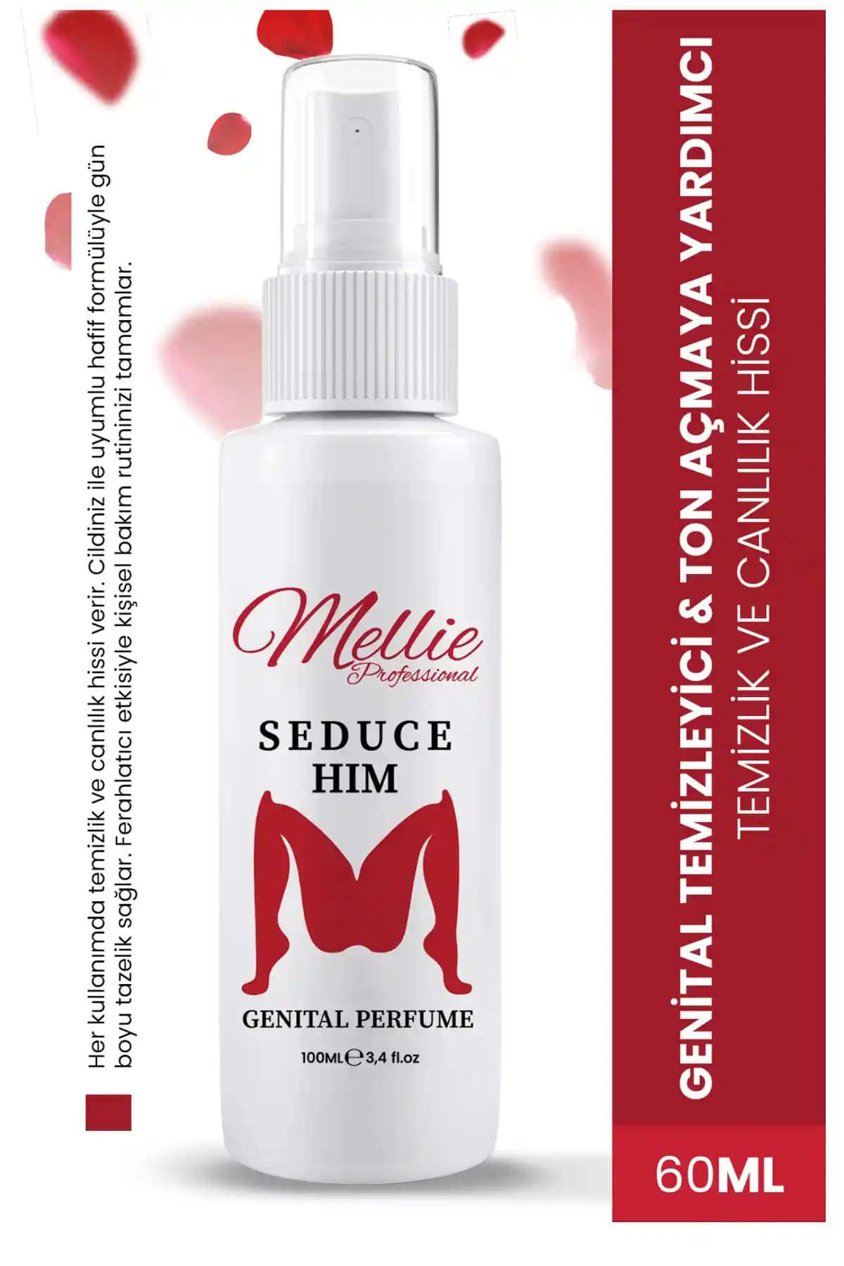 Mellie Professional Dış Parfüm 60 ml Çiçeksi Koku Giderici, Genital Bölge Dışı kullanım