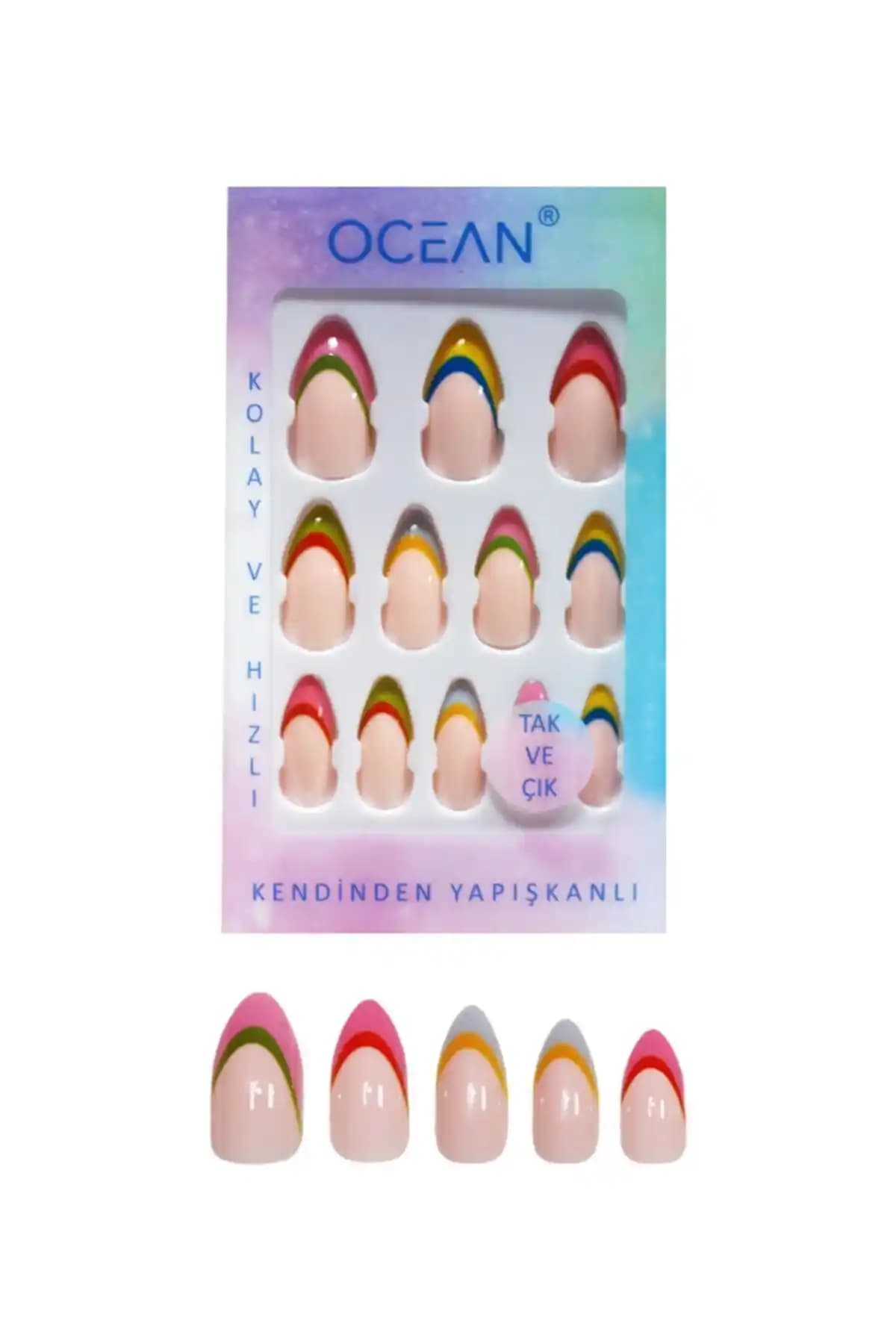 Ocean Takma Tırnak Tak ve Çık Kendinden Yapışkanlı - 871 İnceleme ve Değerlendirme