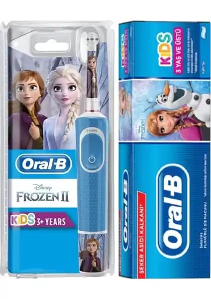 Oral-B Şarjlı Vitality D100 Çocuk Frozen ve Frozen Diş Macunu 75 ml: Tasarım ve Özellikler