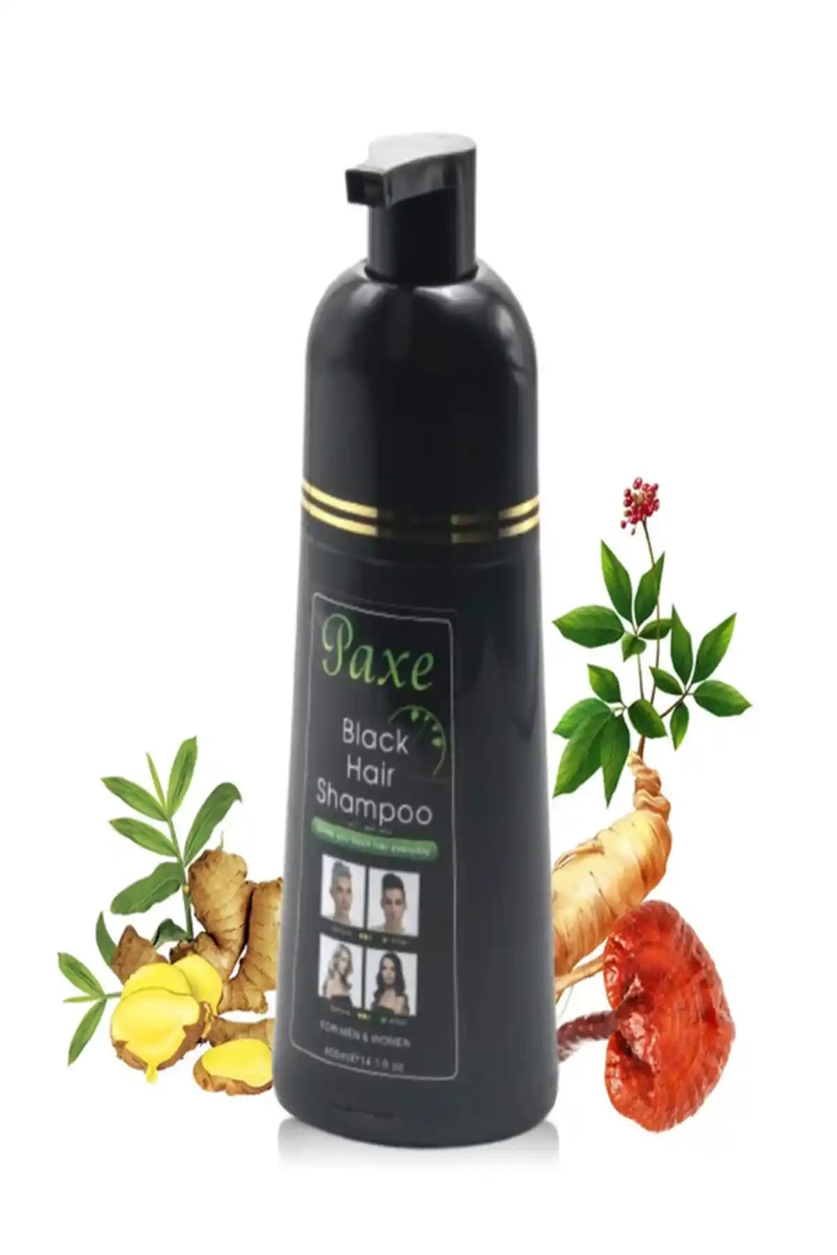 Paxe Black Hair Shampoo: Beyaz Saç Kapatma ve Siyah Görünüm Veren Organik 400 ml
